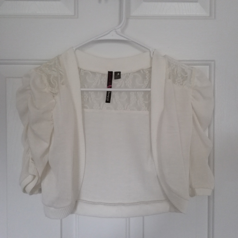 White Dress Cardigan